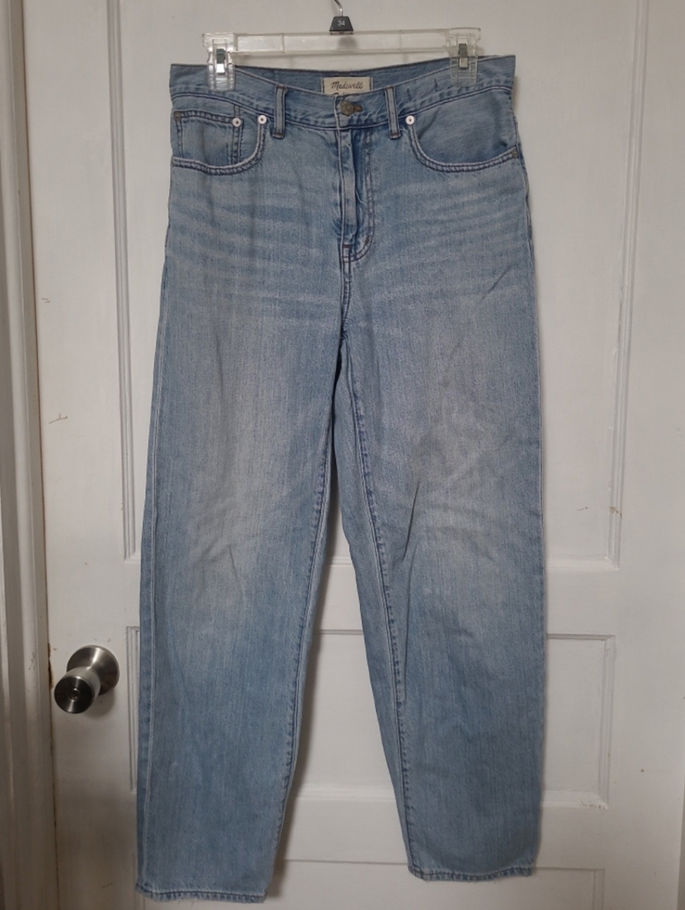 Sz 2 Madewell Slouchy Baggy Boyfriend Straight Leg Jeans 26